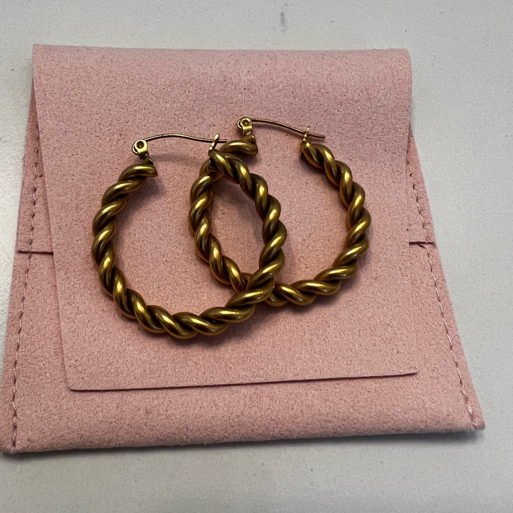 Vintage gold hoops